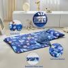 Toddler Nap Mat with Pillow and Fleece Blanket,Ultra Soft Portable Slumber Bags for Girls,Kids Sleeping Bags with Rollup Design, Perfect for Preschool,Daycare,Kindergarten,-Dinosaur view 4