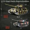 1/16 RC Tank, Heng Long German King Tiger model Army Toy with Smoke, Sound, Light, 2.4G Remote Control Tank That Shoot with Upgraded Metal Track, Idler and Sprocket Wheel, Steel Gearbox, Two Batteries view 2
