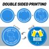 200-1000 Custom Plastic Poker Chips, Full Color Double-Sided Printed Drink Tokens, Customize Images/Logo/Text - 9 Vibrant Colors with Storage Case, Custom Tokens for Bar, Party, Events (Red) view 2