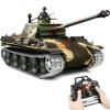 1/16 RC Tank, Heng Long German Panther Type G RC Battle Army Toy with Smoke, Sound, Lights, 2.4G Remote Control Tank That Shoot with Upgraded Metal Tracks, Idler and Sprocket Wheel, Steel Gearbox view 1