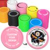 200-1000 Custom Plastic Poker Chips, Full Color Double-Sided Printed Drink Tokens, Customize Images/Logo/Text - 9 Vibrant Colors with Storage Case, Custom Tokens for Bar, Party, Events (Pink) view 1