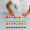 Guohetuk 16 Wooden Traffic Signs for Preschool Learning and Train Track Play, Style B view 2