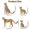 Toymany 8PCS Cheetah Figurines with Cheetah Cubs, Realistic Jungle Zoo Animals Figurines Family Set, Educational Toy Cake Toppers Christmas Birthday Gift for Kids view 4