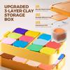 Air Dry Clay for Kids, 24 Colors Modeling Clay Kit with Storage Box & Sculpting Tools, Magic Molding Clay for Boys & Girls Crafts Gift, Age 6-12 Year Olds view 2