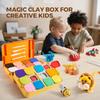 Air Dry Clay for Kids, 24 Colors Modeling Clay Kit with Storage Box & Sculpting Tools, Magic Molding Clay for Boys & Girls Crafts Gift, Age 6-12 Year Olds view 3