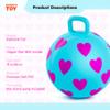 EVERICH TOY Hopper Ball,15In Sit On Bouncy Balls with Handle, Purple Heart Girls Toys for Indoor Outdoor Active Play Toys, Best Inflatable Balance Hopping Toys for Girls Boys Gifts 3 4 5 6 Yr Old view 2