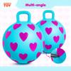 EVERICH TOY Hopper Ball,15In Sit On Bouncy Balls with Handle, Purple Heart Girls Toys for Indoor Outdoor Active Play Toys, Best Inflatable Balance Hopping Toys for Girls Boys Gifts 3 4 5 6 Yr Old view 4