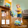 AEROQUEST Ambulance Toys for Kids 3-8 Year Old Remote Control Car for Toddlers 1-3 Durable RC Medical Transport Emergency Rescue Vehicle with Light & Siren Sound Effects 2.4G Cartoon Cars view 2