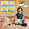 AEROQUEST Ambulance Toys for Kids 3-8 Year Old Remote Control Car for Toddlers 1-3 Durable RC Medical Transport Emergency Rescue Vehicle with Light & Siren Sound Effects 2.4G Cartoon Cars view 3