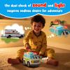 AEROQUEST Ambulance Toys for Kids 3-8 Year Old Remote Control Car for Toddlers 1-3 Durable RC Medical Transport Emergency Rescue Vehicle with Light & Siren Sound Effects 2.4G Cartoon Cars view 4