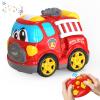 AEROQUEST Remote Control Car, 2.4G Cartoon Emergency Vehicle, RC Fire Truck Engine Toys with Lights & Music, Birthday Gifts for Toddlers, Kids, Boys & Girls 1-5 Years Old (Red) view 1