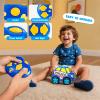 AEROQUEST Remote Control Emergency Rescue Vehicle for Toddlers 1-3 RC Police Cars with Sirens Sound and Light Toy Police Car for Kids 3-5 Year Old 2.4G Cartoon Cars Boys&Girls Gifts for Birthday view 3