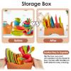 Buyger Play Kitchen Accessories, Play Dishes Plates and Utensils Tea Party Set Food Dessert Toys Gifts for Ages 3 4 5+ Years Old Kids Toddler Children view 3
