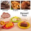 Buyger Play Kitchen Accessories, Play Dishes Plates and Utensils Tea Party Set Food Dessert Toys Gifts for Ages 3 4 5+ Years Old Kids Toddler Children view 4