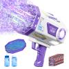 Deserthome Bubble Gun, 125 Holes Bubble Machine Gun with Bubble Solution view 1
