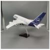 DBMROVUL Toy Airplane New 1/160Scale for Air Airbus A380 Lufthansa Replica Resin Model Aircraft Collectible Aviation Enthusiast Enthusiast Christmas Birthday Gifts(Color: with Lamp) view 4