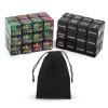 48pcs Abilities Keywords Counter Dice, Acrylic Creature Stats Buff Loyalty Dice Tokens Bulk with Velvet Pouch Magic Life Counters Set for TCG RPG Card Gaming Accessories view 1