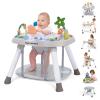 Time Followers 6-in-1 Baby Activity Center | 4 Stage Montessori-Inspired Toys | Grow Stationary Standing Toddler Table | Jumpers & Bouncers | Must Have for Boy & Girl 6, 12, 24+ Month Old (Beige) view 1
