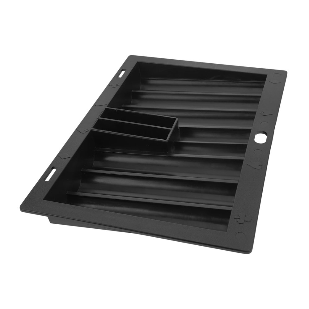 DECHOUS Acrylic Poker Chip Tray Transparent Chip Holder Versatile Storage for Poker and Board Games and Organization