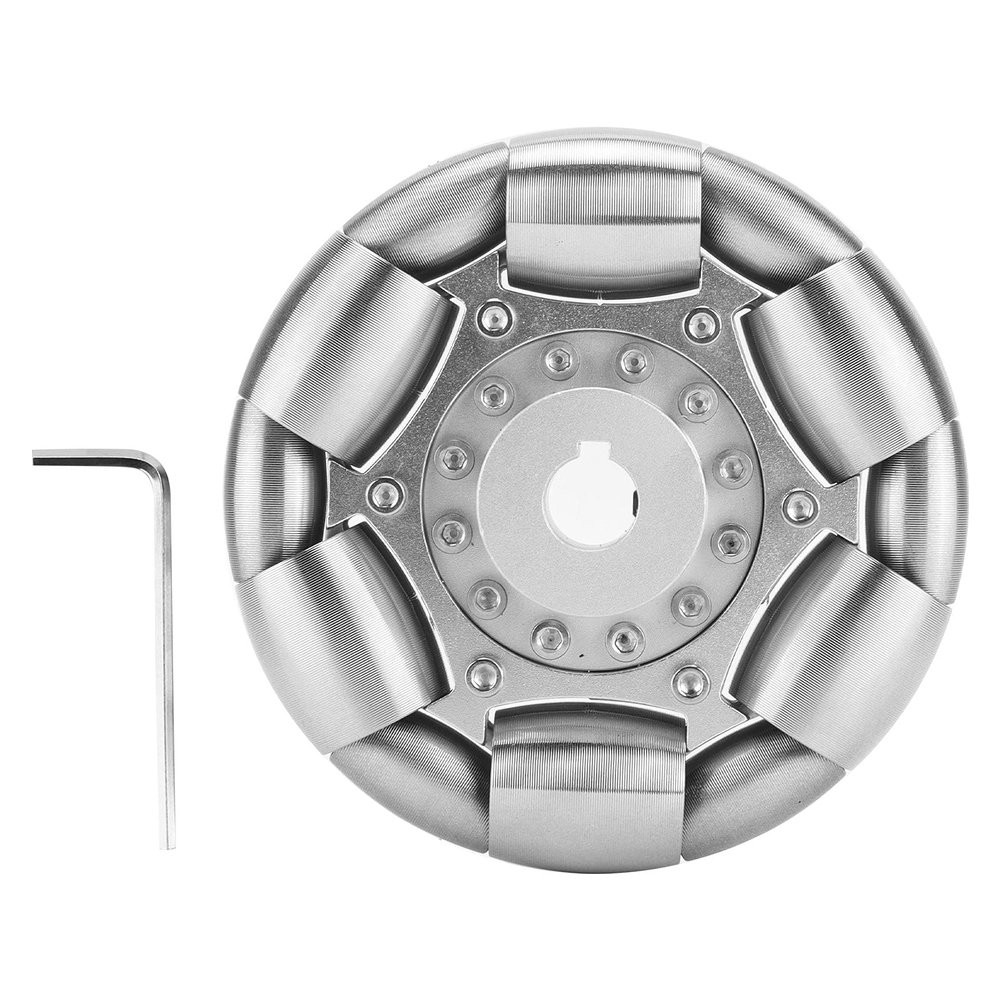 100mm Stainless Steel Rollers Omni Wheels Omni RC Car Chassis Wheel Model Car Drive Wheel Ball Balance Ballbot 14183
