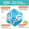 QBI Magnetic Blocks Play Starter Set4-in-1 STEM Building Blocks with 4 Cars & 3D Track TilesEducational Sensory Magnet ToysPreschool Montessori Toys for Kids Ages 3-5-8 Year Old Boys and Girls view 4