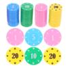 DECHOUS 100pcs Mahjong Chips Reward Coins for Game Play Learning Counters for Boys and Girls and Adults for Poker Board Games and Educational Activities view 1