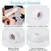 FINGERINSPIRE 8 PCS Polyurethane Fingerboard Bearing Wheels 0.29x0.18inch White Plastic Fingerboard CNC Lathed Bearing Wheels for Mini Skateboard view 4
