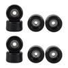 FINGERINSPIRE 8 PCS Polyurethane Fingerboard Bearing Wheels 0.29x0.18inch Black Plastic Fingerboard CNC Lathed Bearing Wheelsfor Mini Skateboard view 1
