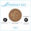 FINGERINSPIRE 8 PCS Polyurethane Fingerboard Bearing Wheels 0.29x0.18inch Black Plastic Fingerboard CNC Lathed Bearing Wheelsfor Mini Skateboard view 2