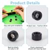 FINGERINSPIRE 8 PCS Polyurethane Fingerboard Bearing Wheels 0.29x0.18inch Black Plastic Fingerboard CNC Lathed Bearing Wheelsfor Mini Skateboard view 4
