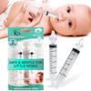 2 Pack Baby Nasal Syringe for Mucus Removal - 10ml, Soft Silicone Tip Nasal Aspirator for Baby Nose Cleaner, Sinus Rinse Syringe for Infants and Toddlers view 1