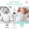 2 Pack Baby Nasal Syringe for Mucus Removal - 10ml, Soft Silicone Tip Nasal Aspirator for Baby Nose Cleaner, Sinus Rinse Syringe for Infants and Toddlers view 3