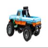 Amewi Monstertruck Die Cast 1:64 RTR Blue/Orange with Remote Gun view 4