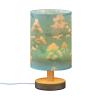 Yuiboo Green Large Trees Night Lights Nursery Night Light with USB Port for Adults Glass Table view 2
