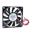 ACP7010 7cm 70mm Fan 70x70x10mm DC5V 12V 24V 2pin 2 Wires for The Cooling Fan of The Chassis Power Supply Charger Inverter(24V Double Ball) view 1