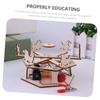 Abaodam 1 Set Merry Go Round Educational Educational Building Construction Learning Wood view 3
