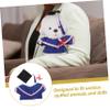 ABOOFAN 1 Set Doll Graduation Costume Has Doll Costume for Dressing Graduation Stuffed Graduation Gown Outfit Doll Graduation Bear Costume Stuffed Animal Graduation Hat Cloth Pink view 3