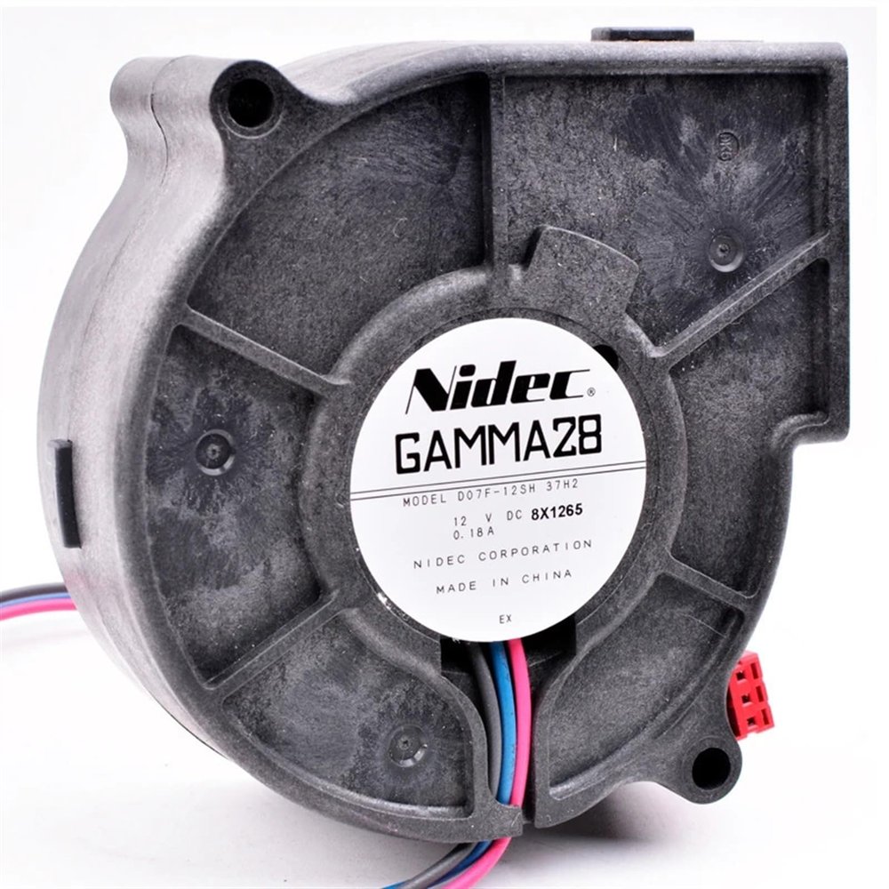 D07F-12SH 37H2 7530 80mm DC12V 0.18A Refrigerator Built-in Centrifugal Turbine Blower Cooling Fan