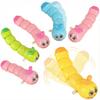 Hemoton 6 Pcs Multicolor Wind Up Caterpillar Toys for Kids, Cute Wiggling Clockwork Crawling Insect Figures, Novelty Party Favors Goodie Bag Fillers, Interactive Cat Dog Pet Toy view 1