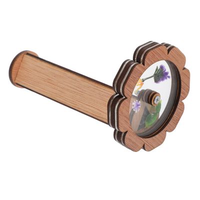 DECHOUS Kaleidoscope Kit Wooden Kaleidoscope Toys for Boy Girl Portable Educational Toy for Discovering for Boys and Girls