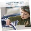 Abaodam 2pcs USB Rechargeable Led Airplane Model Toy Lightweight Electric Foam Glider for Boy Girl Easy to Assemble Fun Outdoor Plaything for Boys and Girls Nighttime Glow Feature view 2