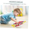 Abaodam 2pcs USB Rechargeable Led Airplane Model Toy Lightweight Electric Foam Glider for Boy Girl Easy to Assemble Fun Outdoor Plaything for Boys and Girls Nighttime Glow Feature view 3