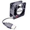 6cm 60mm Fan 60x60x25mm DC5V 0.10A USB Quiet Router TV Box Cooling Fan(USB Plug) view 1
