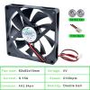 1PCS ACP9015 9.2cm 92mm Fan 92x92x15mm DC5V 12V 24V Double Ball Bearing Cooling Fan Suitable for Chassis Power Inverter(5V 2100rpm) view 2