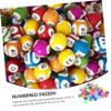 BRIGHTFUFU Funny Lottery Balls Numbers Bouncy Game Balls Props for Home Party Entertainment view 3