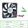 ACP8015 8cm 80mm Fan 80x80x15mm DC5V 12V 24V 2pin Cooling Fan for Router Chassis Power Supply Charger Inverter(12V Sleeve) view 2