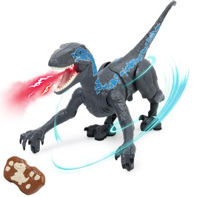 GIAT Remote Control Dinosaur - Birthday Gift for Boys 6 7 8 9 10 11 12 Years Old - Realistic Walking Dino Toy for Kids Ages 6-8 10-12, Electronic Dinosaur with Light, Roaring, Spray