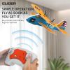 BEACONDESI Biplane RC Airplane for Kids & Adults - 2.4GHz Remote Control with Auto-Balance Gyro, Durable Bend-Proof Design, Indoor/Outdoor Flight for Family Fun & Hand-Eye Coordination view 4