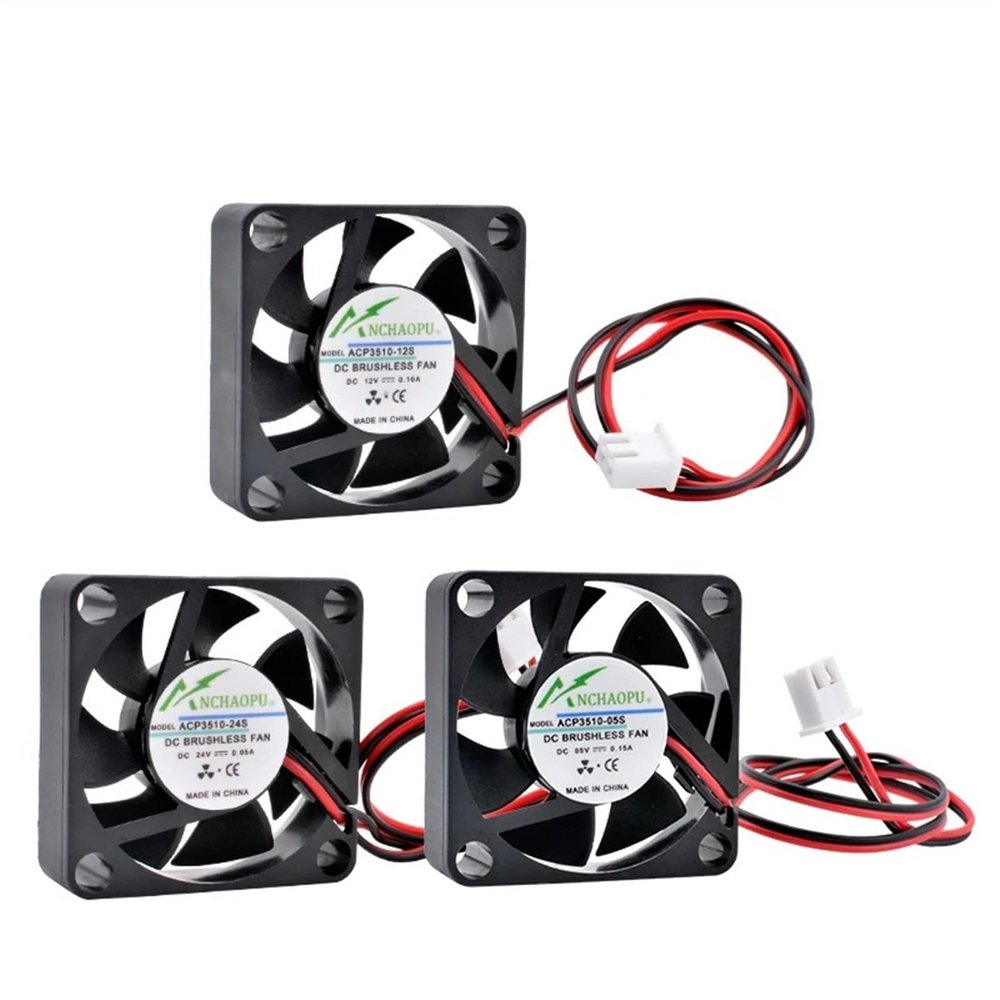 ACP3510 3.5cm 35mm Fan 35x35x10mm DC5V 12V 24V 2 Wires 2pin for Cooling Fan of Micro Device Router Projector(24V)