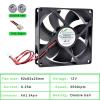 1PCS ACP9225 9cm 92mm Fan 92x92x25mm 9025 DC5V 12V 24V 2pin Cooling Fan for Chassis Power Inverter(12V 2 Ball Bearings) view 2